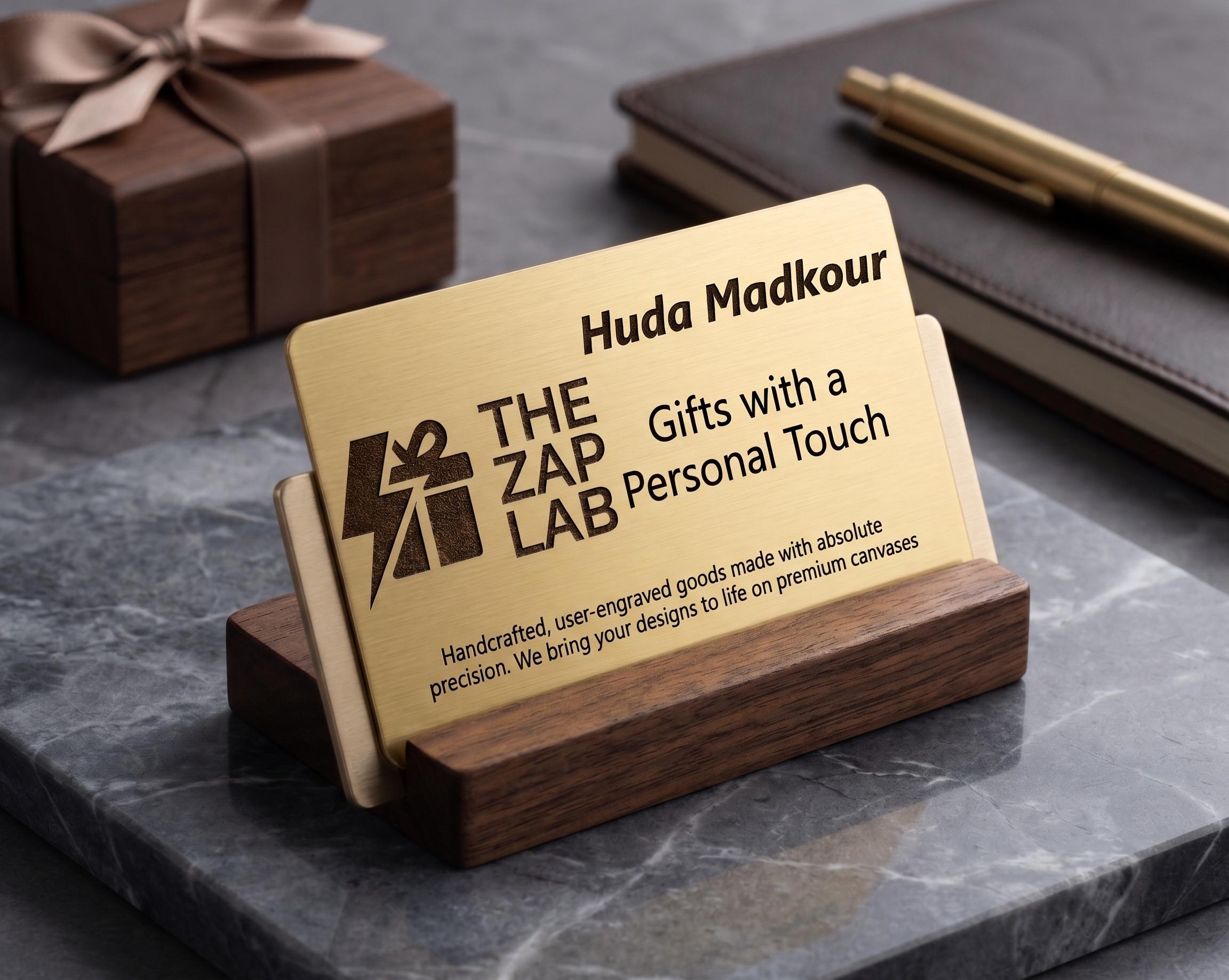 Golden Business Card Nfc Enabled