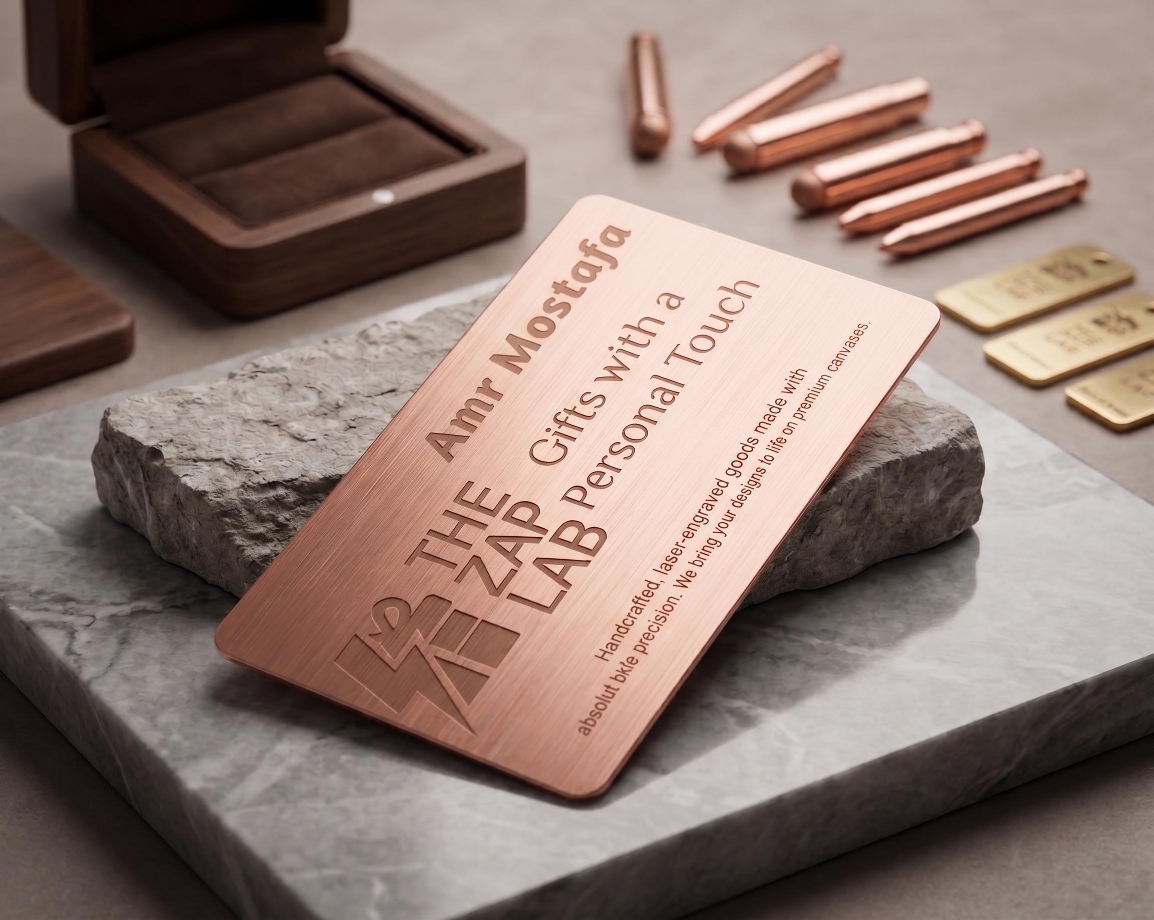 Rosegold Business Card Nfc Enabled